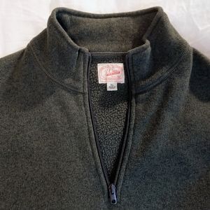 J.Crew Green Half Zip XL Sweater w/ Pockets